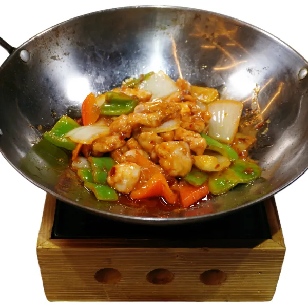 Sartén de pollo picante