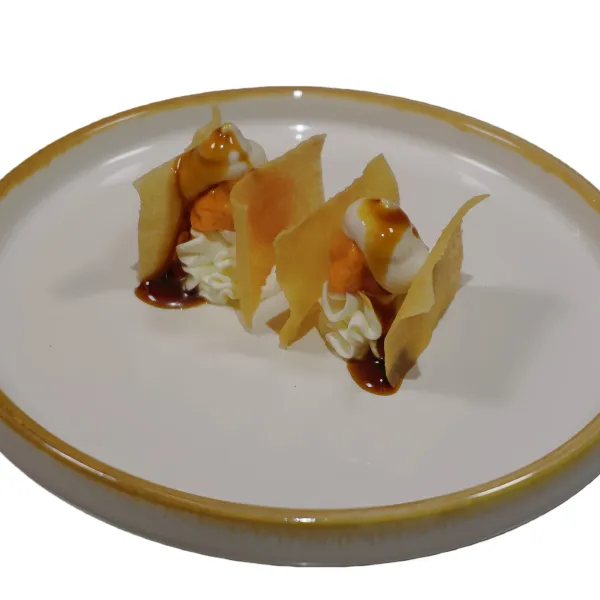 Atún, masa de arroz, salsa teriyaki, salsa trufa, philadelpia (2u）